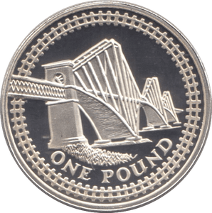 2004 SILVER PROOF FORTH BRIDGE ONE POUND UNITED KINGDOM - SILVER WORLD COINS - Cambridgeshire Coins