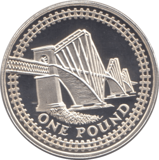 2004 SILVER PROOF FORTH BRIDGE ONE POUND UNITED KINGDOM - SILVER WORLD COINS - Cambridgeshire Coins
