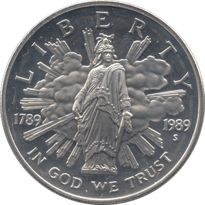 2004 SILVER PROOF ONE OUNCE DOLLAR UNITED STATES - SILVER WORLD COINS - Cambridgeshire Coins