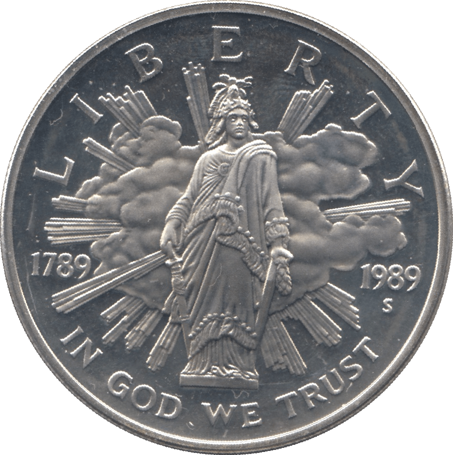 2004 SILVER PROOF ONE OUNCE DOLLAR UNITED STATES - SILVER WORLD COINS - Cambridgeshire Coins