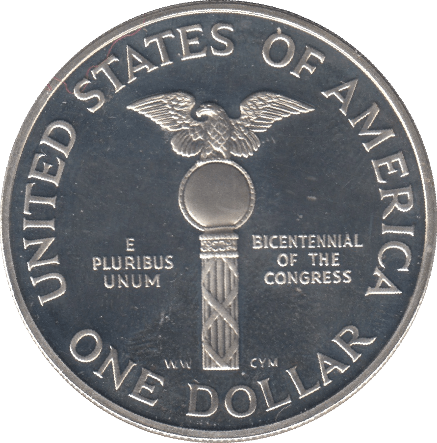 2004 SILVER PROOF ONE OUNCE DOLLAR UNITED STATES - SILVER WORLD COINS - Cambridgeshire Coins