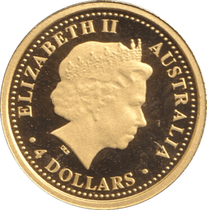2005 1/25 OZ 9999 GOLD PROOF 4 DOLLARS AUSTRALIA - GOLD WORLD COINS - Cambridgeshire Coins