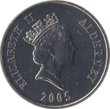 2005 BRILLIANT UNCIRCULATED PRINCE HENRY FIVE POUND COIN ALDERNEY - WORLD COINS - Cambridgeshire Coins