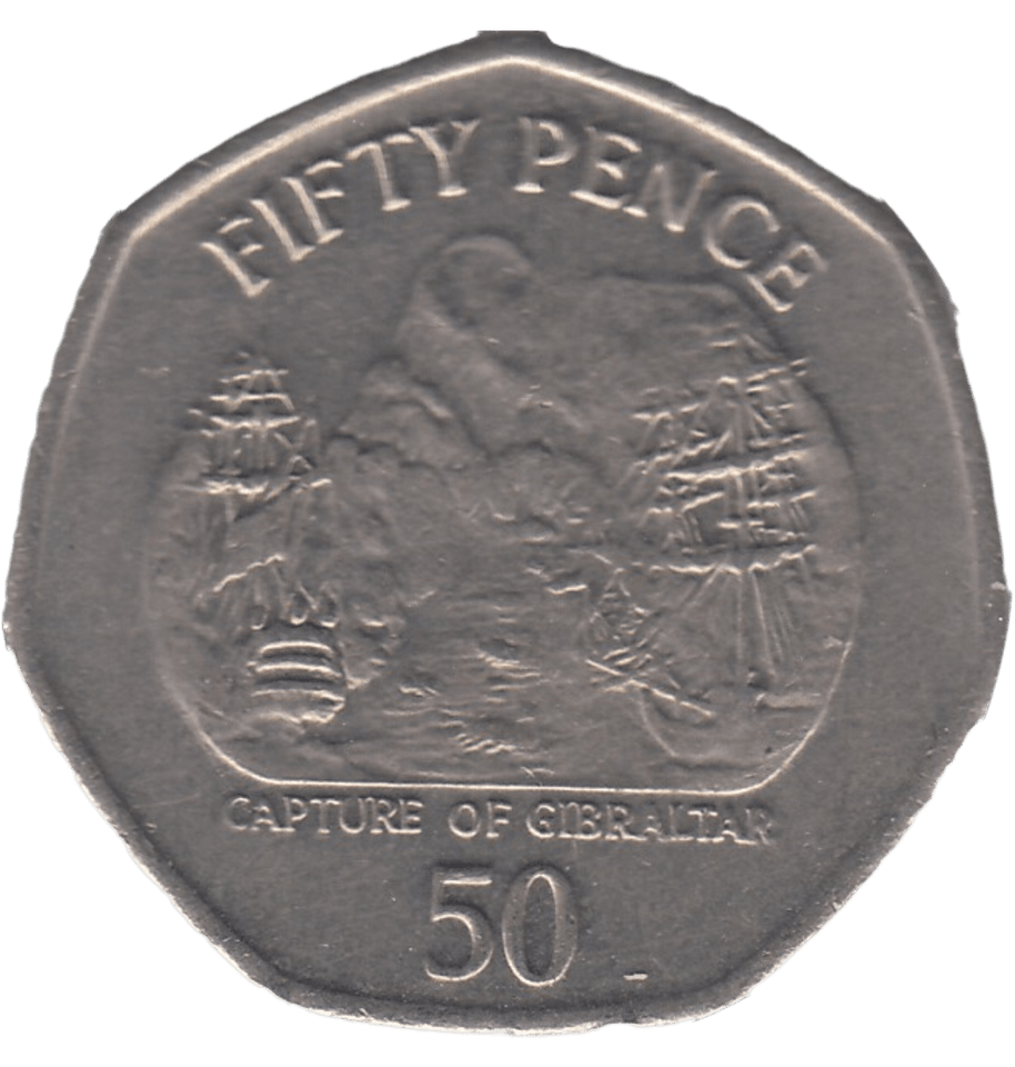 2005 CAPTURE OF GIBRALTAR 50P - 50P REGIONAL ISSUES - Cambridgeshire Coins