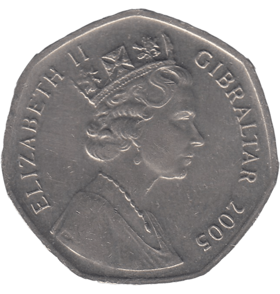 2005 CAPTURE OF GIBRALTAR 50P - 50P REGIONAL ISSUES - Cambridgeshire Coins