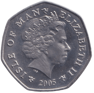 2005 CHRISTMAS 50P PARTRIDGE IN PEAR TREE ISLE OF MAN ( BUNC ) AA - 50P REGIONAL ISSUES - Cambridgeshire Coins