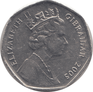 2005 FIFTY PENCE CAPTURE OF GIBRALTAR - Cambridgeshire Coins
