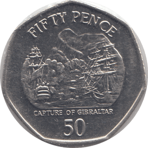 2005 FIFTY PENCE CAPTURE OF GIBRALTAR - Cambridgeshire Coins