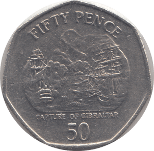 2005 FIFTY PENCE CAPTURE OF GIBRALTAR - Cambridgeshire Coins