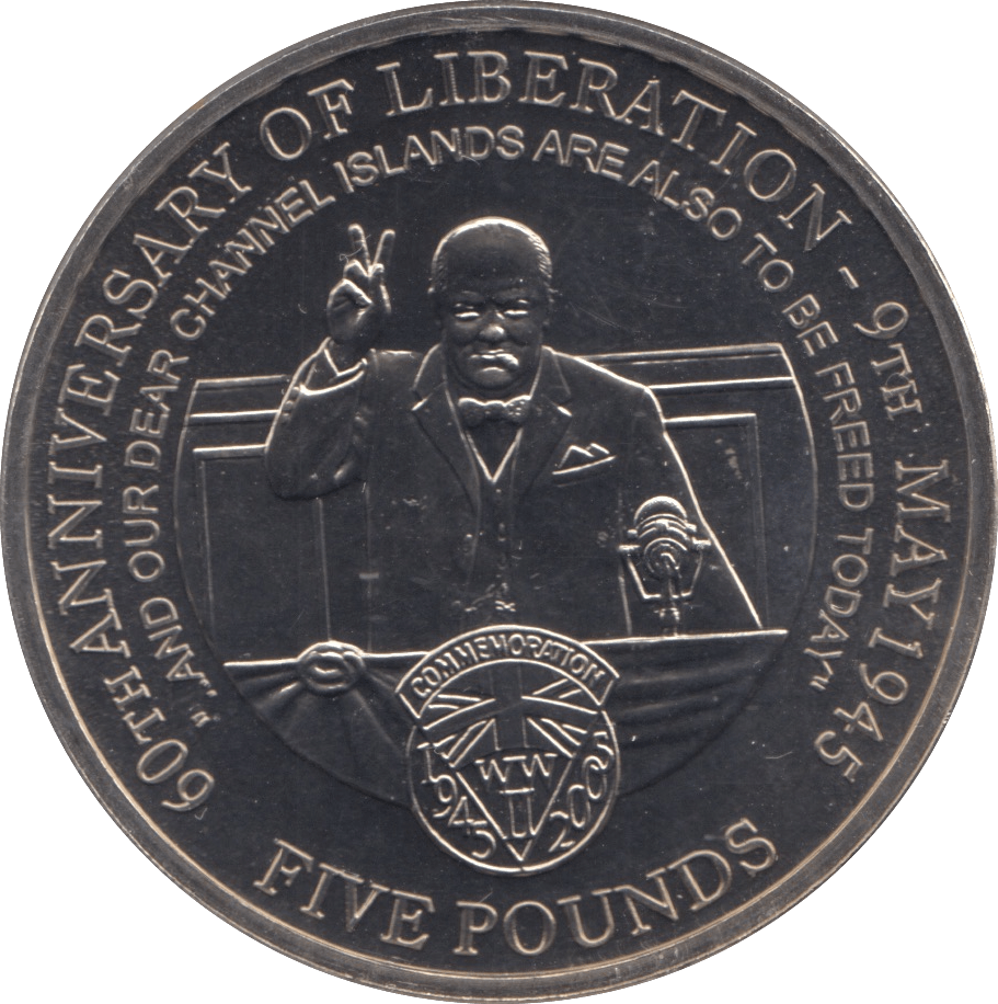 2005 FIVE POUND COIN ALDERNEY - WORLD COINS - Cambridgeshire Coins