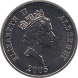 2005 FIVE POUND COIN ALDERNEY - WORLD COINS - Cambridgeshire Coins