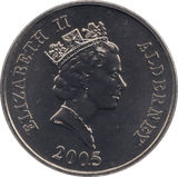 2005 FIVE POUND COIN ALDERNEY - WORLD COINS - Cambridgeshire Coins