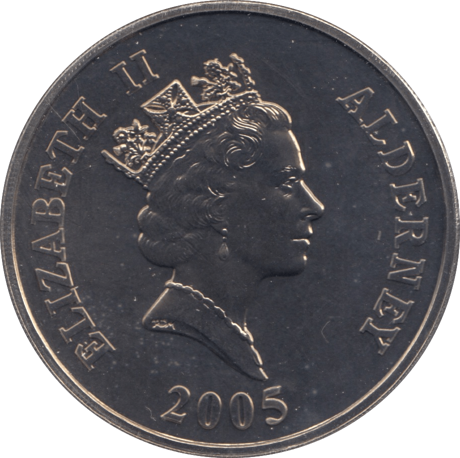 2005 FIVE POUNDS ALDERNEY F366 - WORLD COINS - Cambridgeshire Coins