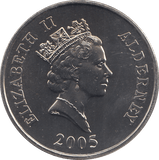 2005 FIVE POUNDS ALDERNEY - WORLD COINS - Cambridgeshire Coins