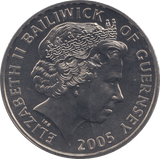 2005 FIVE POUNDS BAILIWICK OF GUERNSEY F463 - WORLD COINS - Cambridgeshire Coins