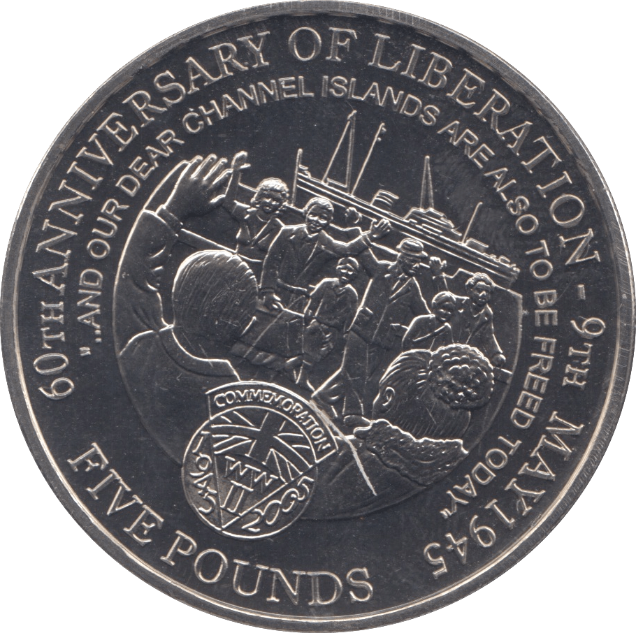 2005 FIVE POUNDS BAILIWICK OF JERSEY F459 - WORLD COINS - Cambridgeshire Coins