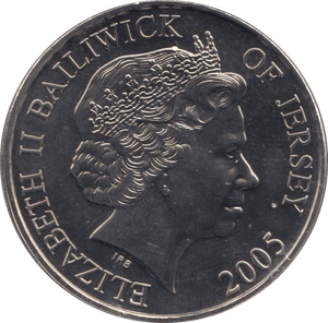 2005 FIVE POUNDS BAILIWICK OF JERSEY F582 - WORLD COINS - Cambridgeshire Coins