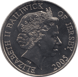 2005 FIVE POUNDS BAILIWICK OF JERSEY F582 - WORLD COINS - Cambridgeshire Coins