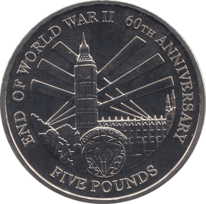 2005 FIVE POUNDS BAILIWICK OF JERSEY F582 - WORLD COINS - Cambridgeshire Coins
