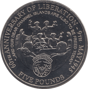 2005 FIVE POUNDS GUERNSEY - WORLD COINS - Cambridgeshire Coins