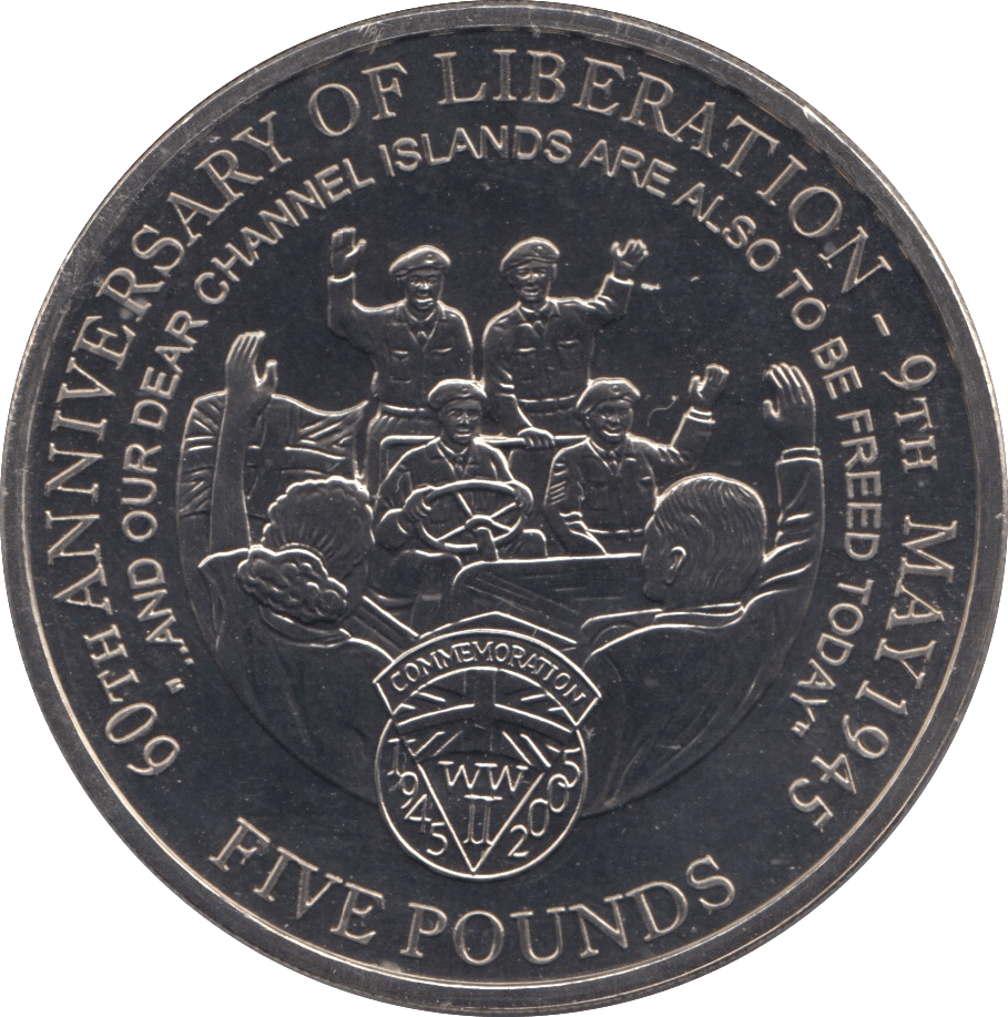 2005 FIVE POUNDS GUERNSEY - WORLD COINS - Cambridgeshire Coins