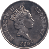 2005 FIVE POUNDS HMS WARSPITE ALDERNEY - WORLD COINS - Cambridgeshire Coins