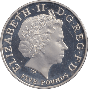 2005 FIVE POUNDS SILVER PROOF TRAFALGAR - SILVER WORLD COINS - Cambridgeshire Coins