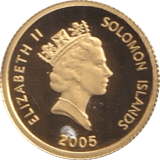 2005 GOLD $10 JOHN LENNON SOLOMON ISLANDS 1/25 OUNCE - GOLD WORLD COINS - Cambridgeshire Coins