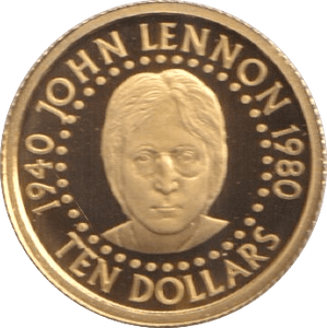 2005 GOLD $10 JOHN LENNON SOLOMON ISLANDS 1/25 OUNCE - GOLD WORLD COINS - Cambridgeshire Coins