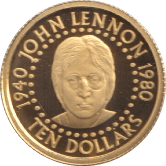 2005 GOLD $10 JOHN LENNON SOLOMON ISLANDS 1/25 OUNCE - GOLD WORLD COINS - Cambridgeshire Coins