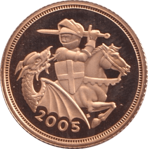2005 GOLD HALF SOVEREIGN ( PROOF ) - HALF SOVEREIGN - Cambridgeshire Coins