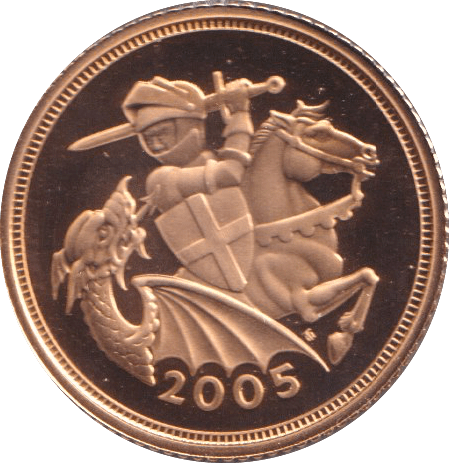 2005 GOLD HALF SOVEREIGN ( PROOF ) - HALF SOVEREIGN - Cambridgeshire Coins