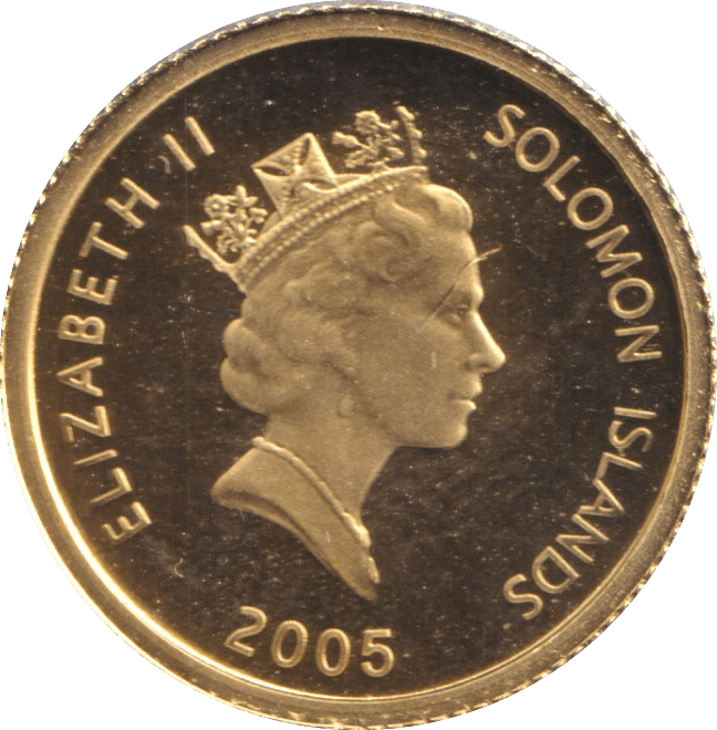 2005 GOLD PROOF TEN DOLLARS SOLOMON ISLANDS - GOLD WORLD COINS - Cambridgeshire Coins