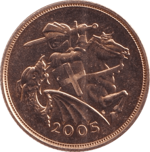 2005 GOLD SOVEREIGN ( BU ) UPDATED IMAGE - SOVEREIGN - Cambridgeshire Coins