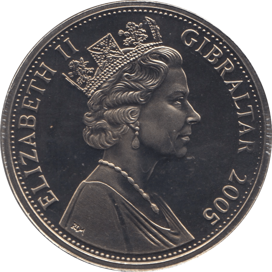 2005 ONE CROWN COIN GIBRALTAR - WORLD COINS - Cambridgeshire Coins