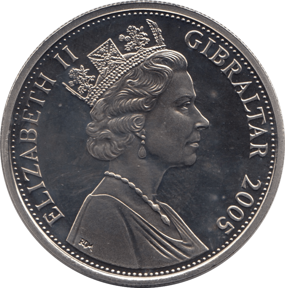 2005 ONE CROWN COIN GIBRALTAR - WORLD COINS - Cambridgeshire Coins