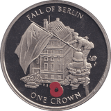 2005 ONE CROWN FALL OF BERLIN (BU) - CROWN - Cambridgeshire Coins