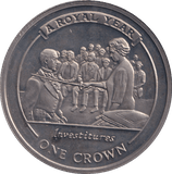 2005 ONE CROWN GIBRALTAR A ROYAL YEAR INVESTITURES - WORLD COINS - Cambridgeshire Coins