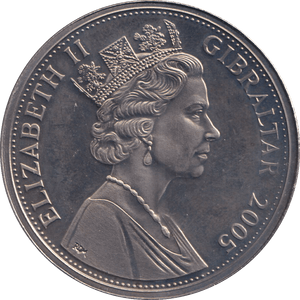 2005 ONE CROWN GIBRALTAR A ROYAL YEAR STATE VISITS - WORLD COINS - Cambridgeshire Coins