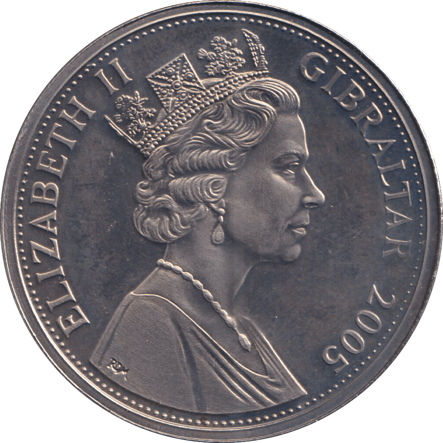 2005 ONE CROWN GIBRALTAR A ROYAL YEAR STATE VISITS - WORLD COINS - Cambridgeshire Coins