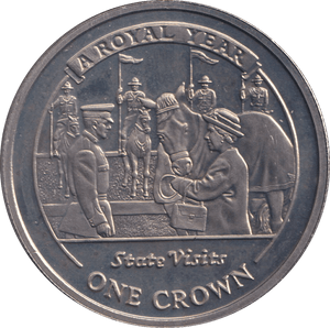 2005 ONE CROWN GIBRALTAR A ROYAL YEAR STATE VISITS - WORLD COINS - Cambridgeshire Coins