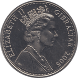 2005 ONE CROWN GIBRALTAR F438 - WORLD COINS - Cambridgeshire Coins