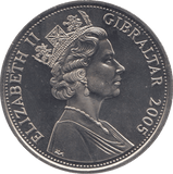 2005 ONE CROWN GIBRALTAR F462 - WORLD COINS - Cambridgeshire Coins