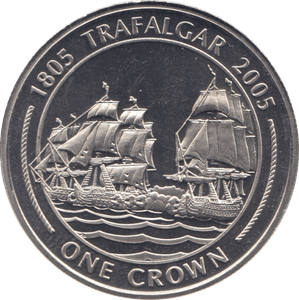 2005 ONE CROWN GIBRALTAR F462 - WORLD COINS - Cambridgeshire Coins