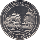 2005 ONE CROWN GIBRALTAR F462 - WORLD COINS - Cambridgeshire Coins