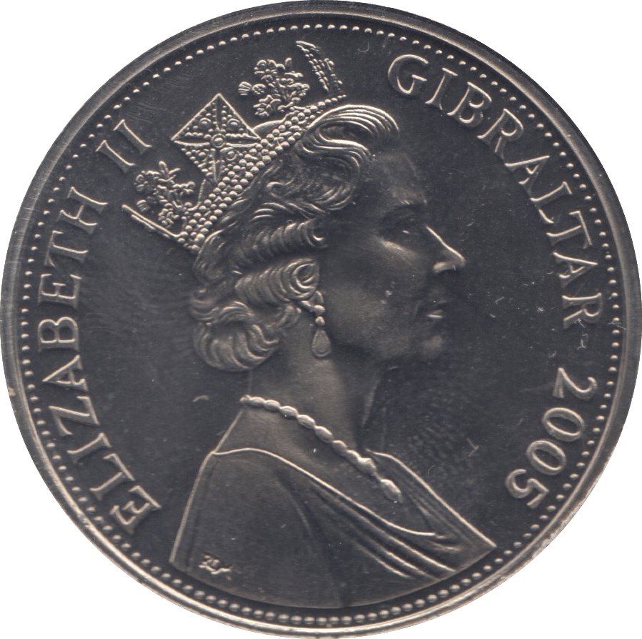 2005 ONE CROWN GIBRALTAR F473 - WORLD COINS - Cambridgeshire Coins