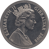 2005 ONE CROWN GIBRALTAR F529 - WORLD COINS - Cambridgeshire Coins