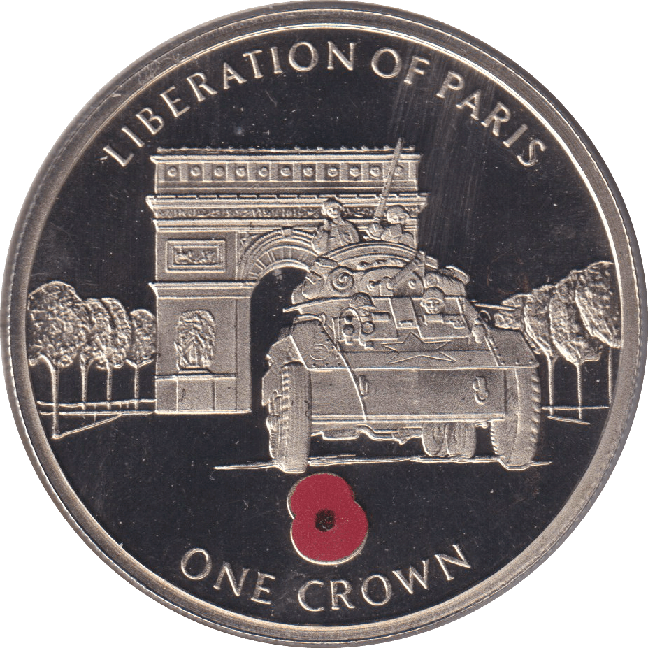 2005 ONE CROWN LIBERATION OF PARIS (BU) - CROWN - Cambridgeshire Coins