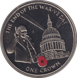 2005 ONE CROWN THE END OF THE WAR - VE DAY (BU) - CROWN - Cambridgeshire Coins