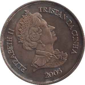 2005 ONE CROWN TRISTAN DA CUNHA - WORLD COINS - Cambridgeshire Coins